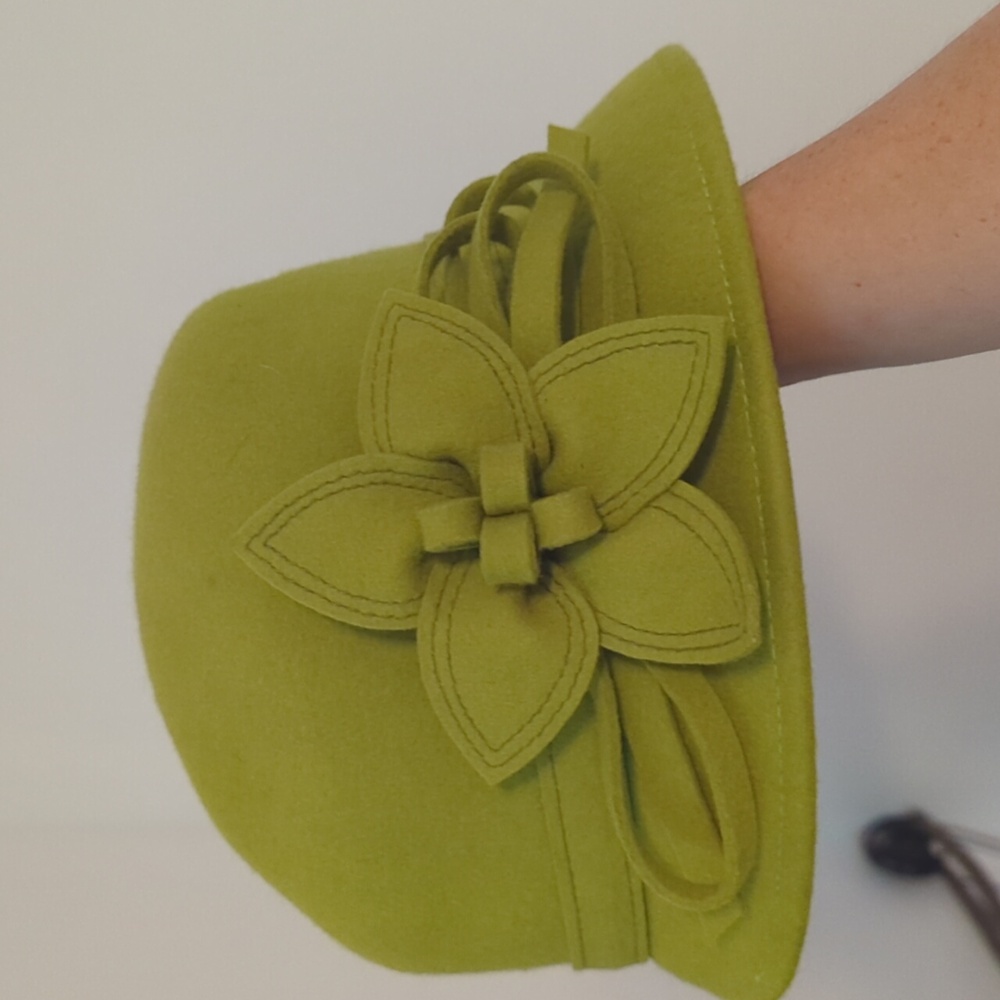 100% Wool Bucket Cloche Hat